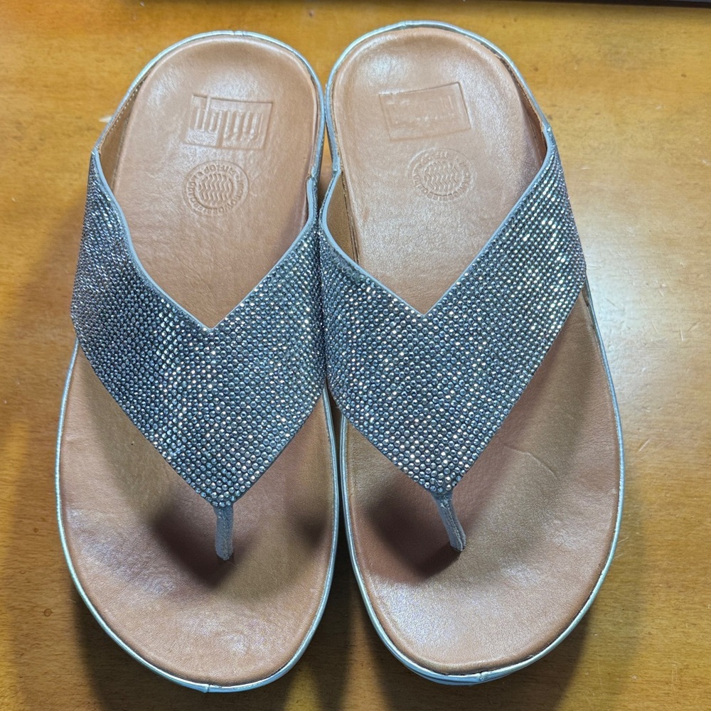 Fitflop Sparkling Silver Sandals